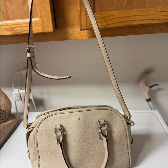 Kate Spade New York Bayley Satchel – Beige / Rose Cloud – Detachable Strap - Picture 6 of 9